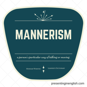 Definition of mannerism